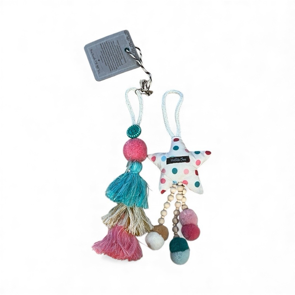 womens Girls Matilda Jane Wonderment‎ La Di Da Tassel Christmas Ornament Set NWT